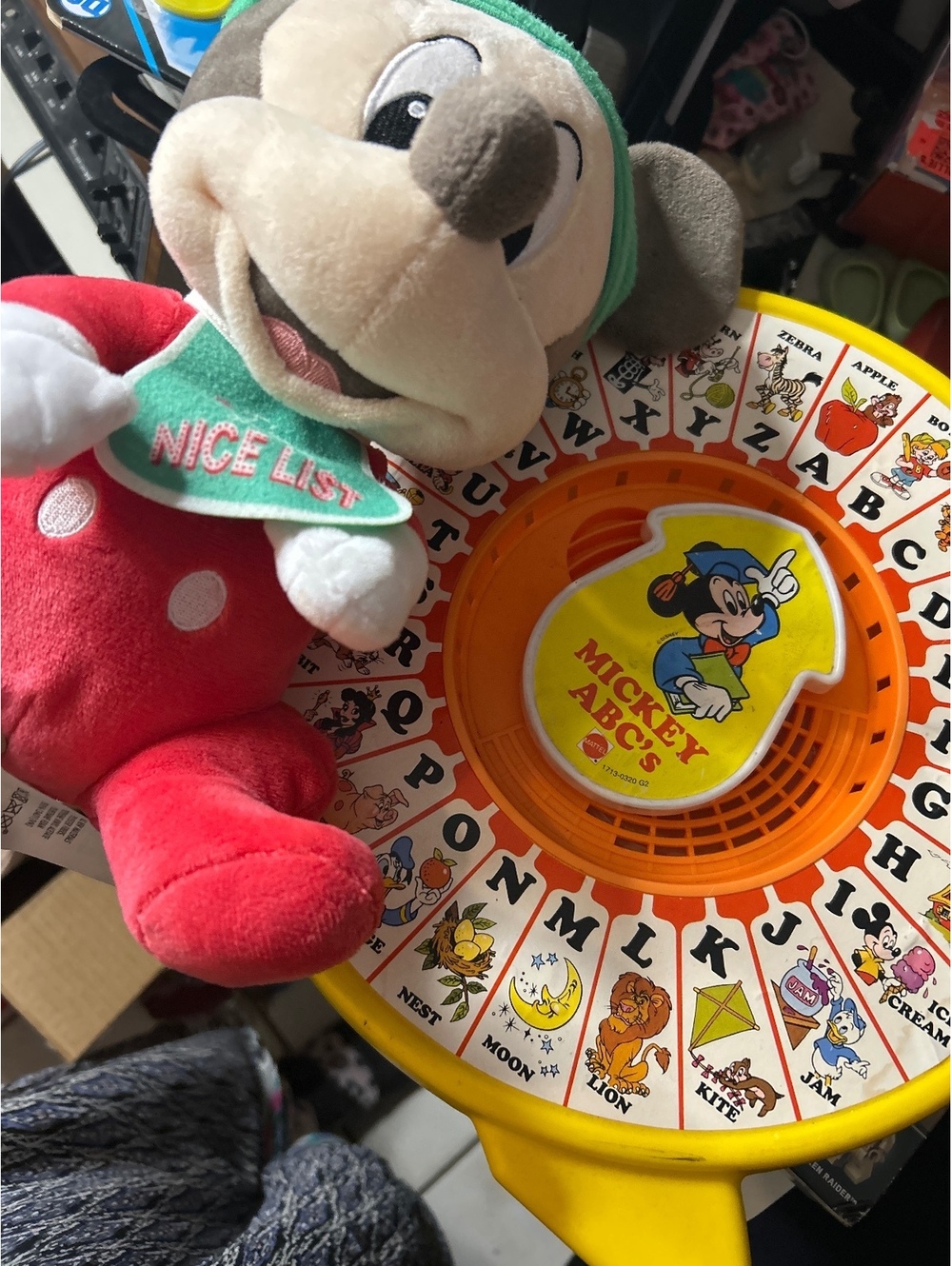 Mickey Mouse see and say plus stuffed animal